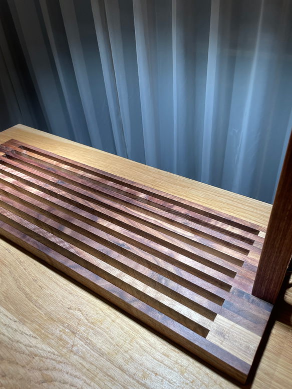 植物育成LEDライトスタンド（ウォールナット無垢） 