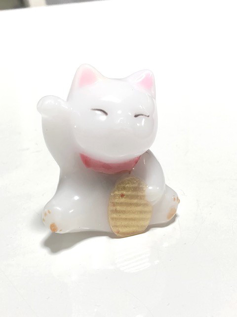 オルゴナイト　笑福　招き猫