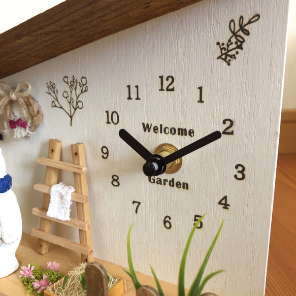 シロクマ　welcomeガーデン　照明　置き時計 5枚目の画像