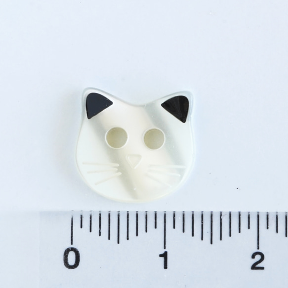 (2個)  13mm ねこのボタン　フランス製 3枚目の画像