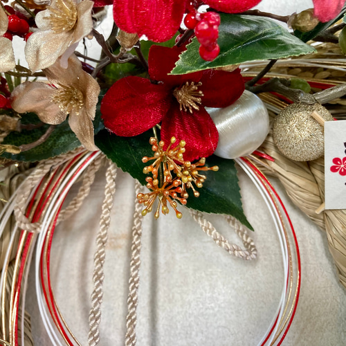 正月 しめ縄飾り しめ飾り 正月飾り リース アーティフィシャル