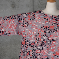 ワンピース/フリーサイズ  大きめ　着物リメイク    kimono 5枚目の画像