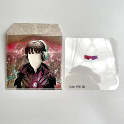 おもしろ ポチ袋（五千円札専用）サイバーパンク風デザイン　2枚セット 3枚目の画像