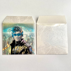おもしろ ポチ袋（千円札専用）サイバーパンク風デザイン　2枚セット 2枚目の画像