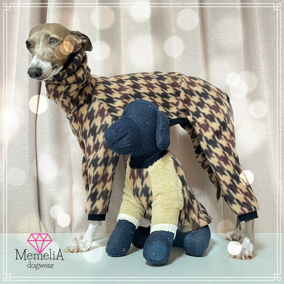 ベロアのロンパース③ イタグレ服　犬服　ハンドメイド ベロアのロンパース③ イタグレ服 犬服 ハンドメイド ベロアの