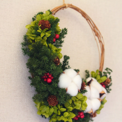 pur38 さま　オーダー作品 シンプル定番のChristmas wreath 4枚目の画像
