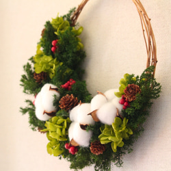 pur38 さま　オーダー作品 シンプル定番のChristmas wreath 3枚目の画像