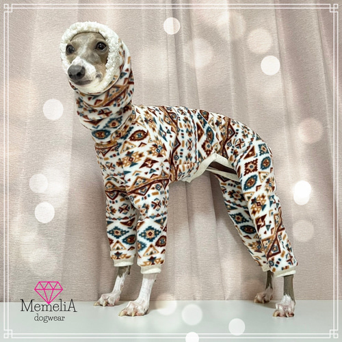イタグレ用犬服】上質フリースであったかポカポカ♡ゆきんこ