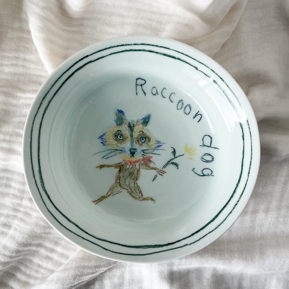 oval bowl.   raccoon dog 5枚目の画像