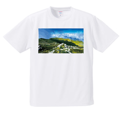 幌尻岳 Tシャツ ホワイト ドライ 吸水速乾 山 登山 アウトドア 7枚目の画像