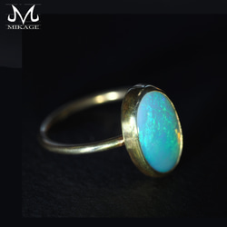 【一点物】Tablet Opal Ring 2枚目の画像