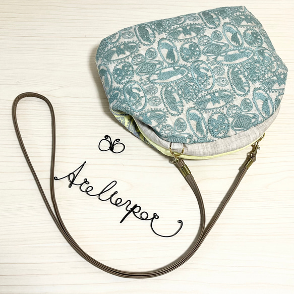 ☆ミナペルホネン☆jungle relief beigeとyellow使用のアルミパイプ  