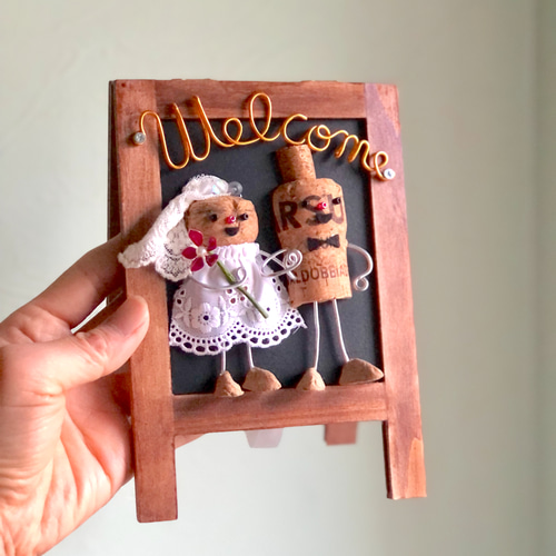 ウェディング・ウェルカムコルクドールスタンド ウェルカム