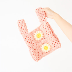バッグ　ハンドメイド ハンドメイドバッグ　毛糸　 グラニーバッグ 手編みバック ニットバック ハンドメイド 毛糸バック 手編み