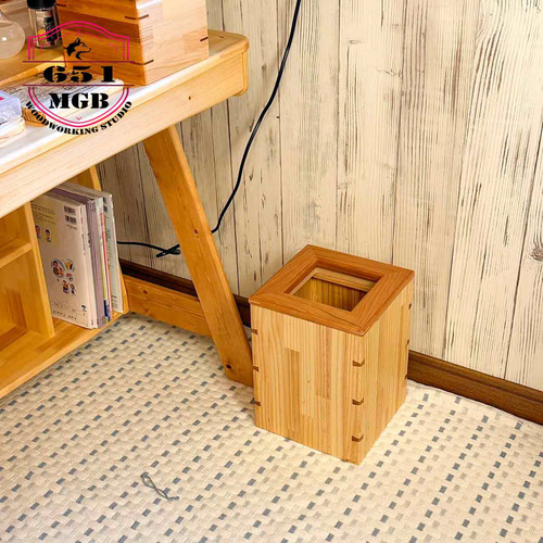 ☆温泉旅館に置いてそうな味のあるゴミ箱 12L Size ゴミ箱