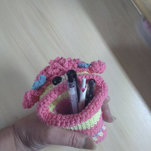 パクパクモンスター くるくるヘアーの ペンケース メガネケース ペン