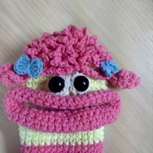 パクパクモンスター くるくるヘアーの ペンケース メガネケース ペン