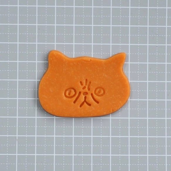 ★ミニサイズ★ チビねこちゃん　お顔　3dプリンタークッキー型 4枚目の画像