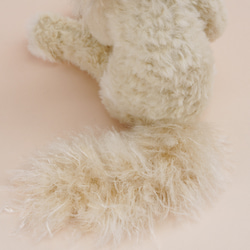 癒されネコのあみぐるみ<largeサイズ>冬の子スノーベル　サンタ　ポンチョ付き 10枚目の画像