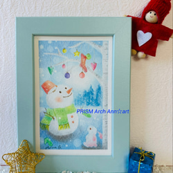 森のクリスマス−4（パステル画・原画） 絵画 PRISM Arch 通販