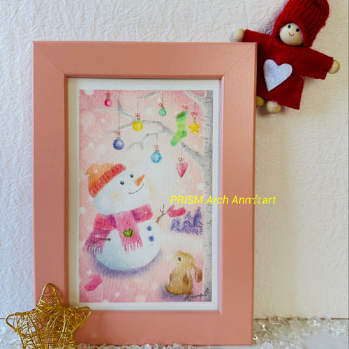 森のクリスマス−6（パステル画・原画） 絵画 PRISM Arch 通販