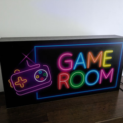 【Lサイズ】GAME ゲーム ゲームルーム ゲームセンター アーケード 店舗 自宅 照明 看板 置物 雑貨 ライトBOX 5枚目の画像