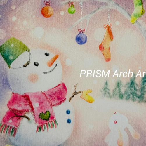 森のクリスマス−4（パステル画・原画） 絵画 PRISM Arch 通販