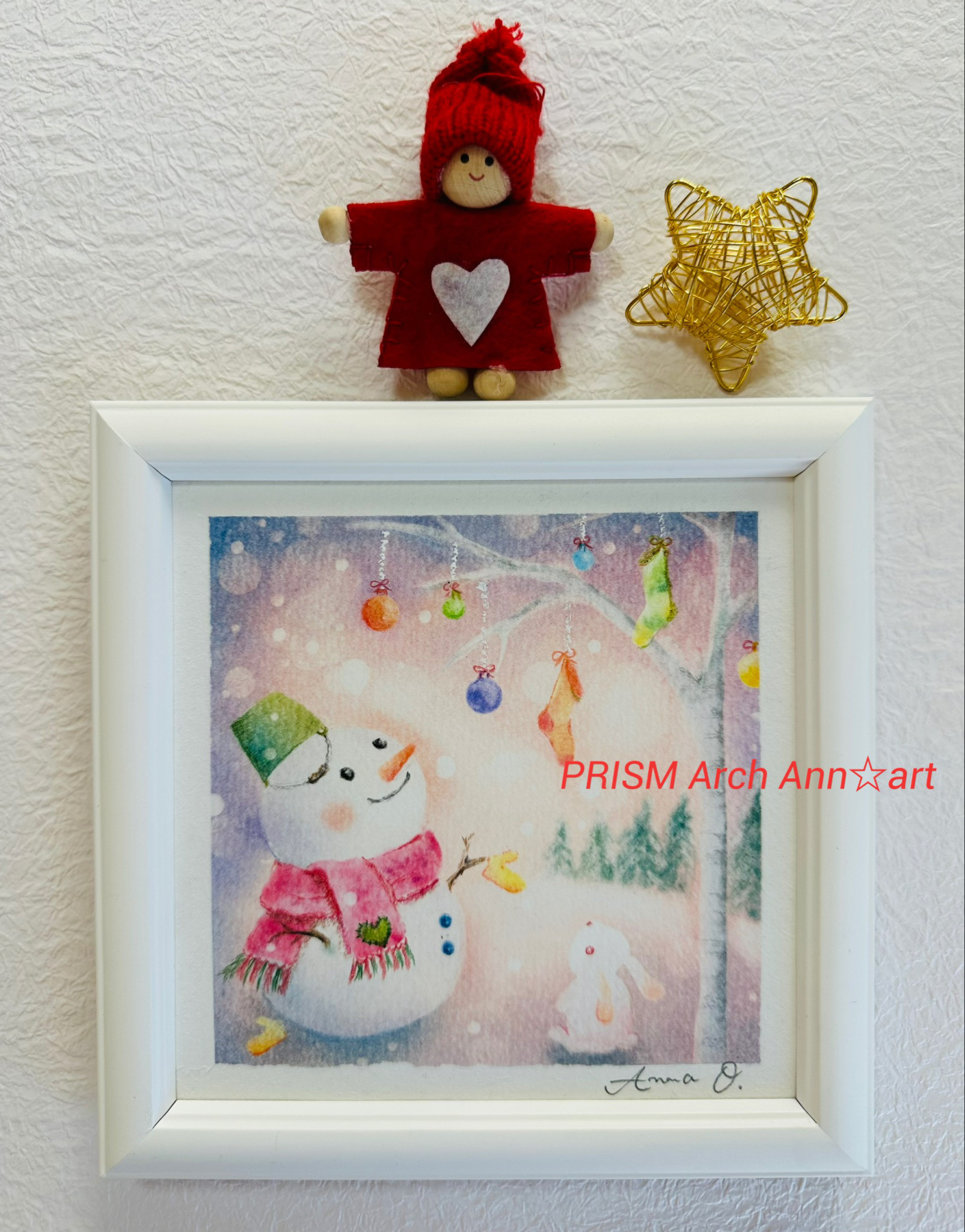 森のクリスマス−4（パステル画・原画） 絵画 PRISM Arch 通販