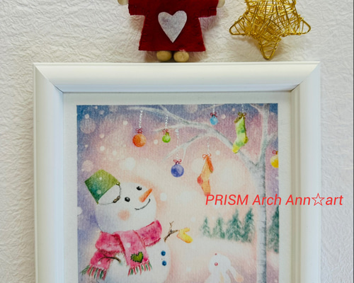 森のクリスマス−4（パステル画・原画） 絵画 PRISM Arch 通販