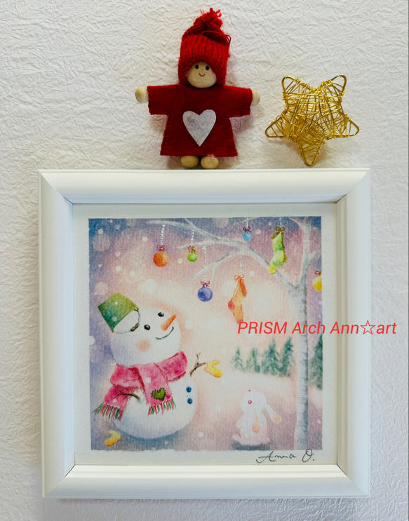 森のクリスマス−4（パステル画・原画） 絵画 PRISM Arch 通販