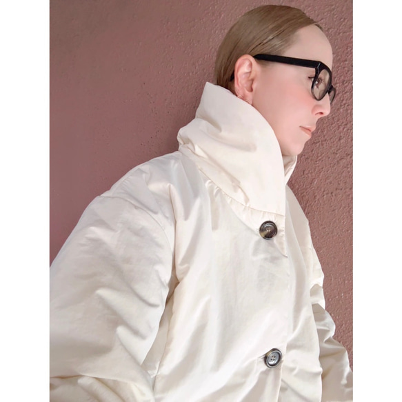 超輕超保暖❤️可選長度❤️蓬鬆舒適的外套❤️加厚設計❤️雙向領口❤️優雅藏藍色 第19張的照片