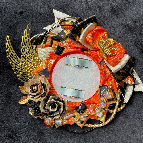 痛ロゼット55mm 75mmサイズ 缶バッジ用 ロゼット クラウンローズ