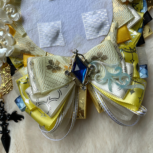 痛ロゼット55mm 75mmサイズ 缶バッジ用 ロゼット 繁栄と剣 取り外し