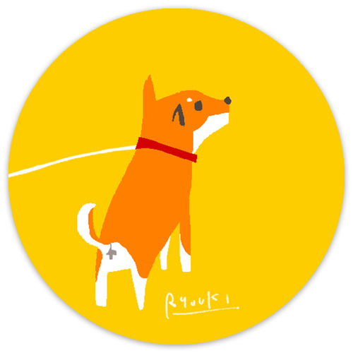 缶バッジ_38mm【102：柴犬】2個セット ※他の絵柄との組み合わでせての