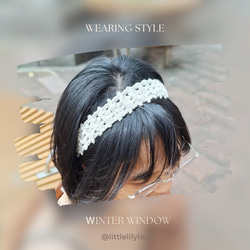 [Lily Land] Winter Window冬日小窗髮帶 - 羊毛編織髮帶 第8張的照片