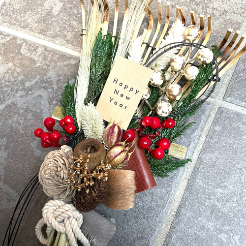 2024年 しめ縄 ・お正月飾り  C 2024年プチ正月飾り 早割お正月2024 しめ縄・しめ飾り 璃いすや