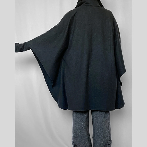 ポンチョコート アームウォーマー ギフトセット 圧縮ニット ウール