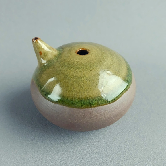 越前焼名工 桝田屋光生 自然灰釉窯変のビードロ模様美が迸る向付け小鉢