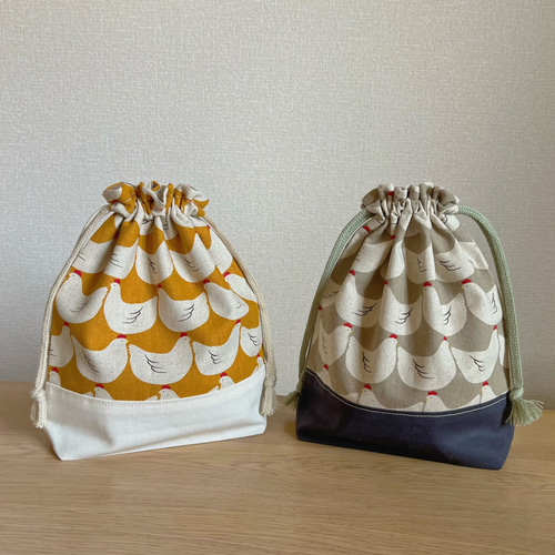 おさるのジョージ 巾着袋 給食袋 収納袋 コップ袋 トラベルポーチ 小物  