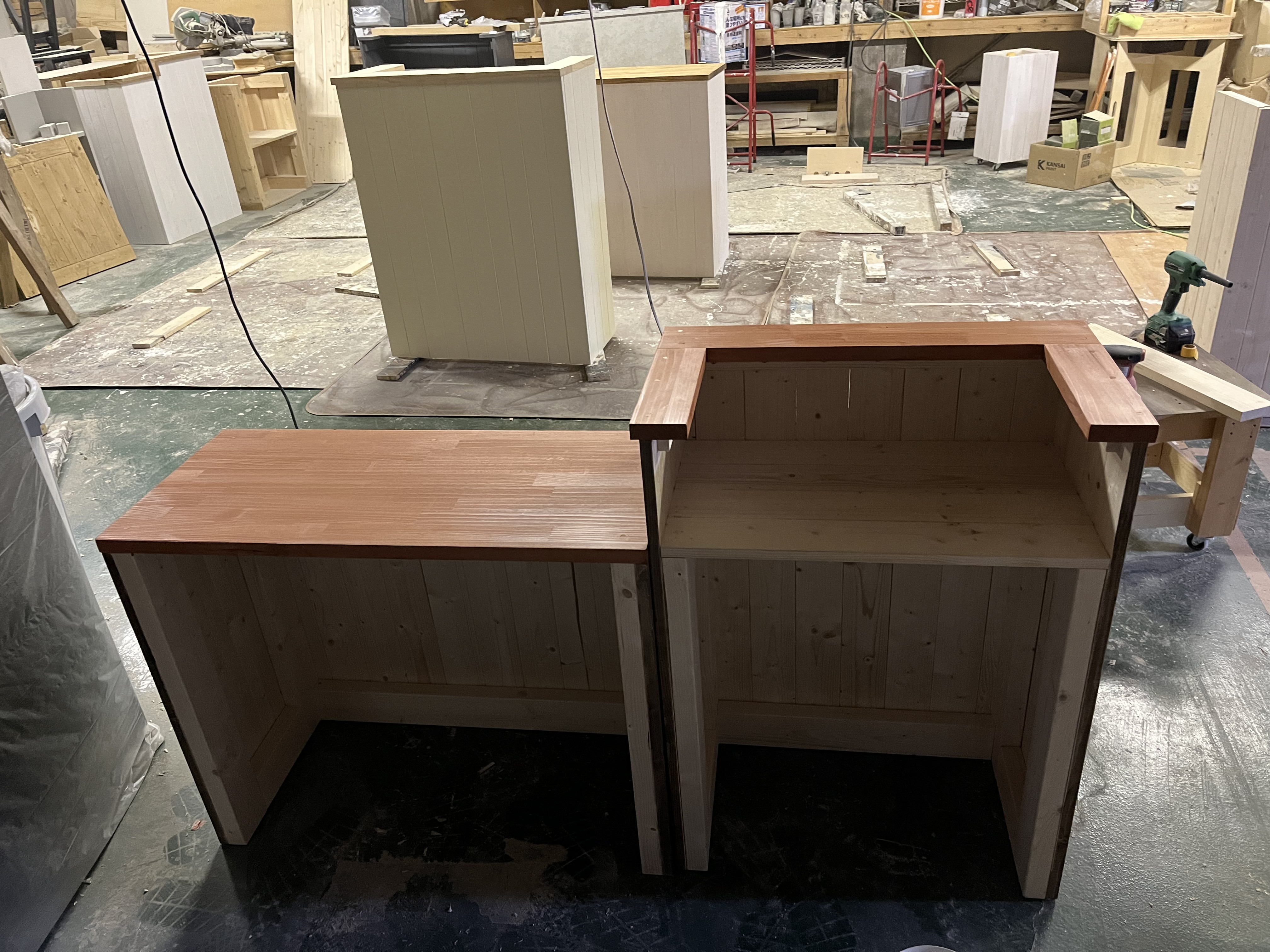 レジ台　サッカー台