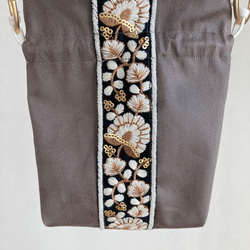 インド刺繍リボン　ミニ巾着④ 5枚目の画像