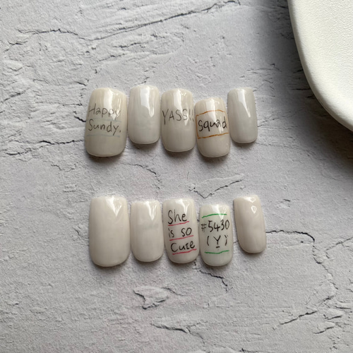 サイズオーダー品】No.112 ネイルチップ(つけ爪) Hazuki 通販 サイズオーダー品】No.112 ネイルチップ(つけ爪) Hazuki 通販
