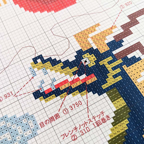 クロスステッチキット ミニ掛け軸【パワフル 昇り龍】DRAGON