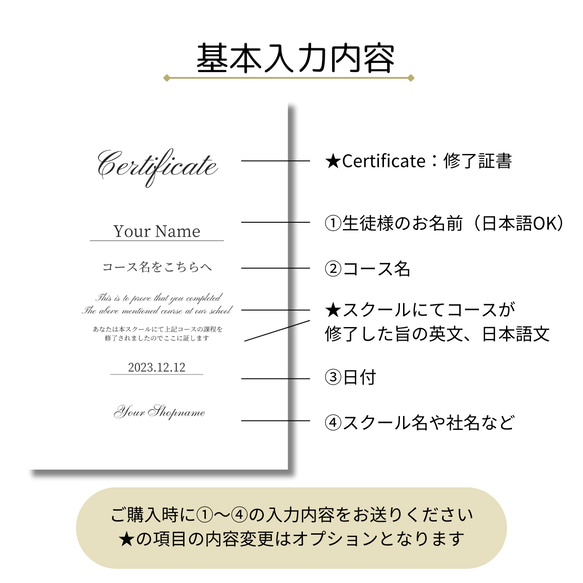 ディプロマ　修了証　認定証　デザイン　作成サービス　【アルコールインク】 10枚目の画像