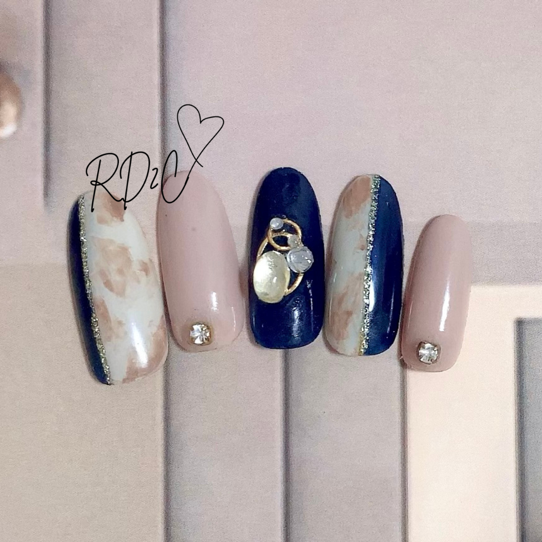 leopard two tone【No.35】creema出店祝☆RD2C人気ネイルチップ期間限定割引☆〜12/31まで