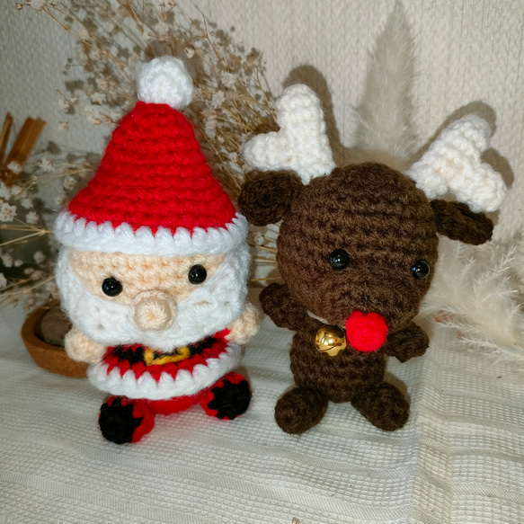 あみぐるみ サンタクロース トナカイ クリスマス あみぐるみ sa-ya