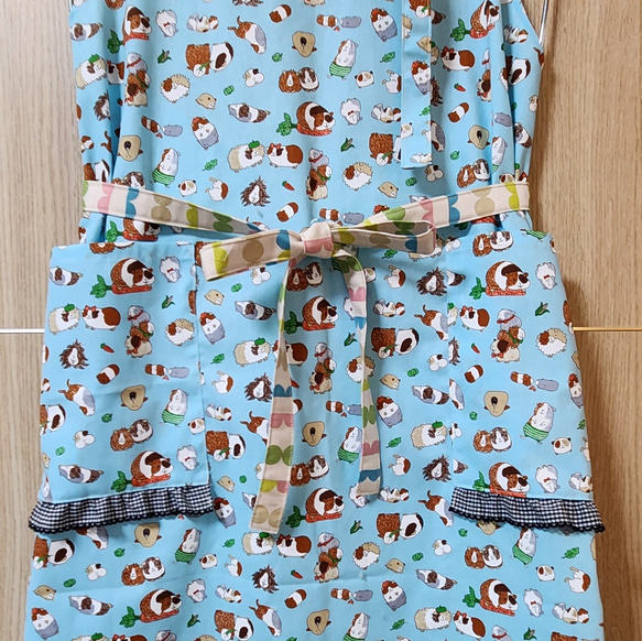 【モルモット柄】エプロン 2枚目の画像