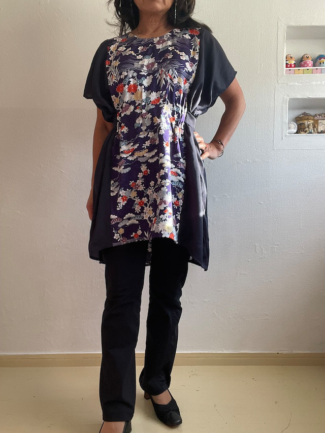 ネイビー和布❤︎チュニック