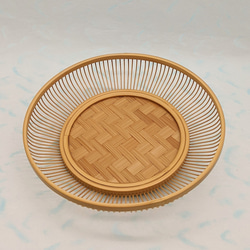 駿河竹細工 菓子器 お正月 おもてなし テーブルカトラリー おしゃれインテリア テーブルコーディネート テーブルウェア 10枚目の画像