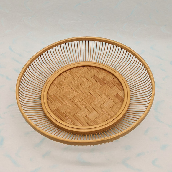 駿河竹細工 菓子器 お正月 おもてなし テーブルカトラリー おしゃれインテリア テーブルコーディネート テーブルウェア 10枚目の画像